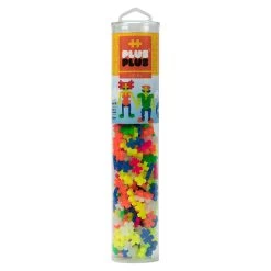 PLUS-PLUS Open Play Tube - 240pc Neon Mix