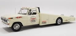Acme 1/18 1970 Ford F-350 Ramp Truck Beige With Graphics "Holman Moody" Limited Edition