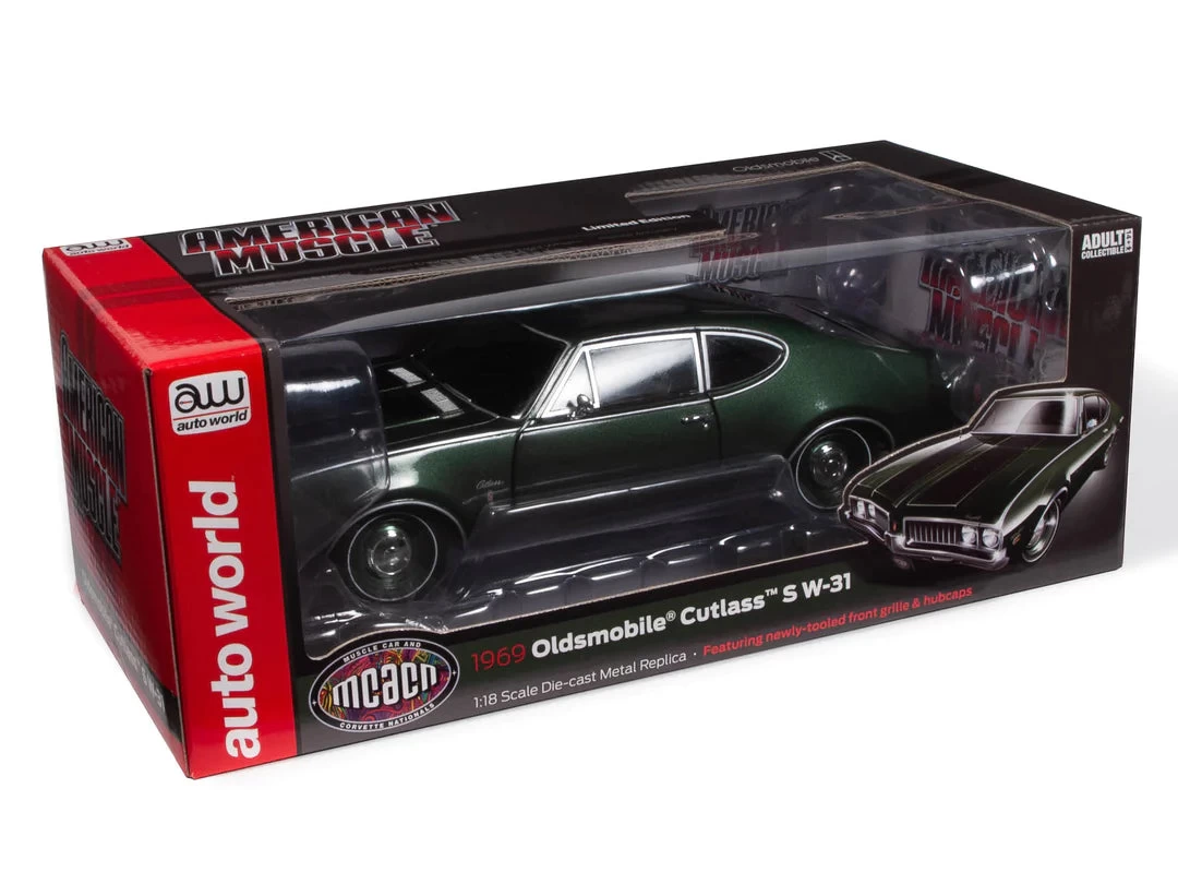 Auto World 1/18 1969 Oldsmobile Cutlass S W-31 - Image 2