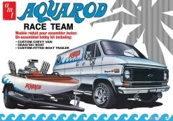 AMT 1/25 Aqua Rod Race Team 1975 Chevy Van Boat & Trailer