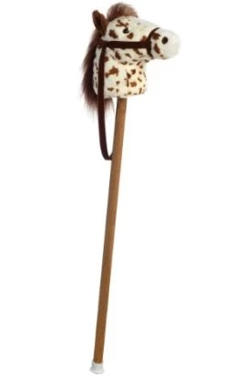 Ride-On - 37" Giddy Up Stick Pony - Scot Brown Pinto Horse