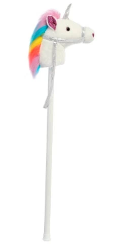 Ride-On - 37" Giddy Up Stick Unicorn - White