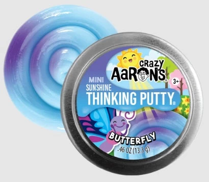 2" Butterfly Mini Sunshine Thinking Putty