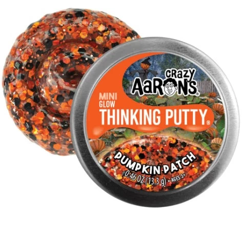 2" Pumpkin Patch Glow Thinking Putty