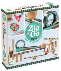 Djeco Zig & Go Roll Set - 28pc Marble Run