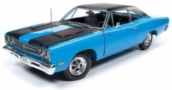 Auto World 1/18 1969 Plymouth Road Runner Class Of '69 50th Anniversary Hardtop Corporate Blue