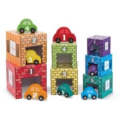 Melissa & Doug Nesting & Sorting Garages & Cars