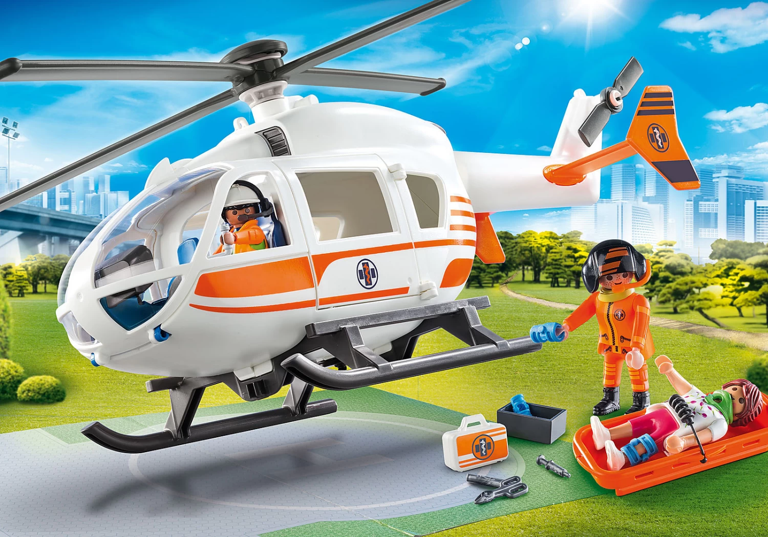 Playmobil City Life - Rescue Helicopter - Image 2