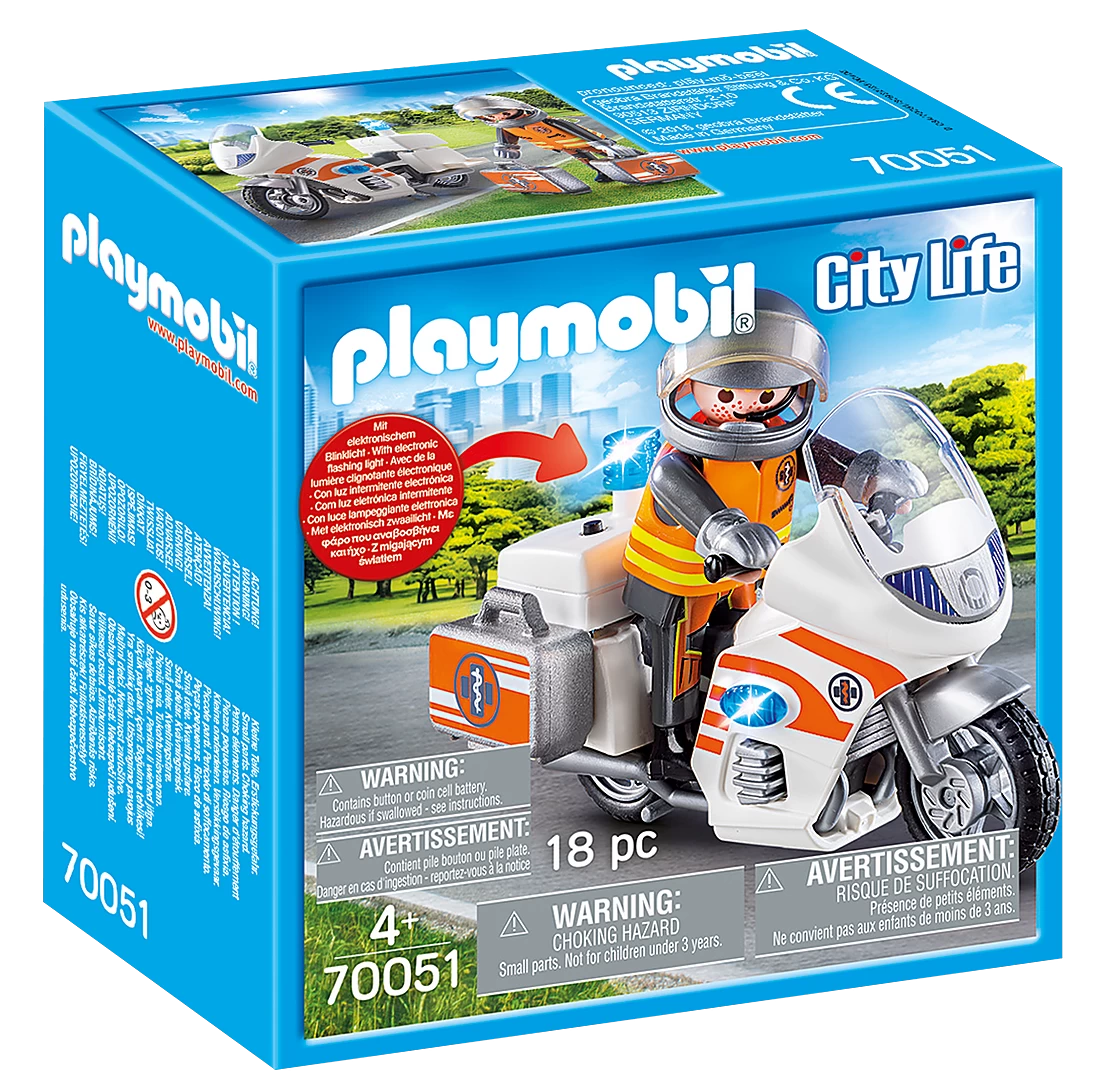 Playmobil City Life - Emergency Motorbike