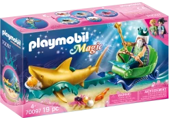 Playmobil Magic - King Of The Sea With Shark Carriage