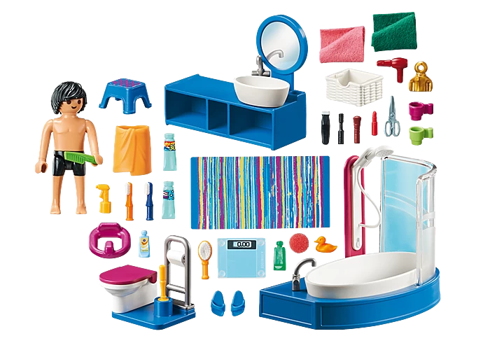 Playmobil Dollhouse Bathroom With Tub - Image 2