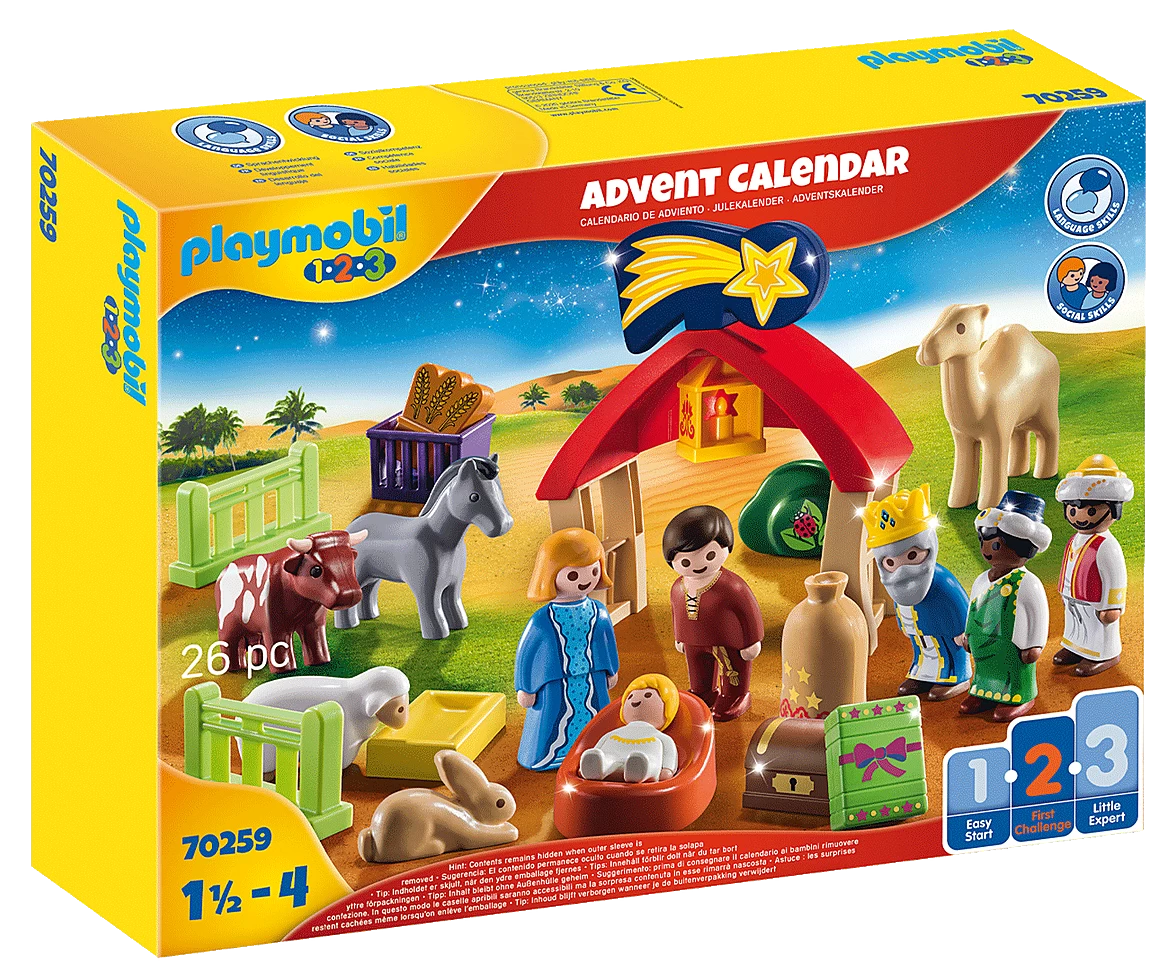 Playmobil 1.2.3. Advent Calendar Christmas Manger