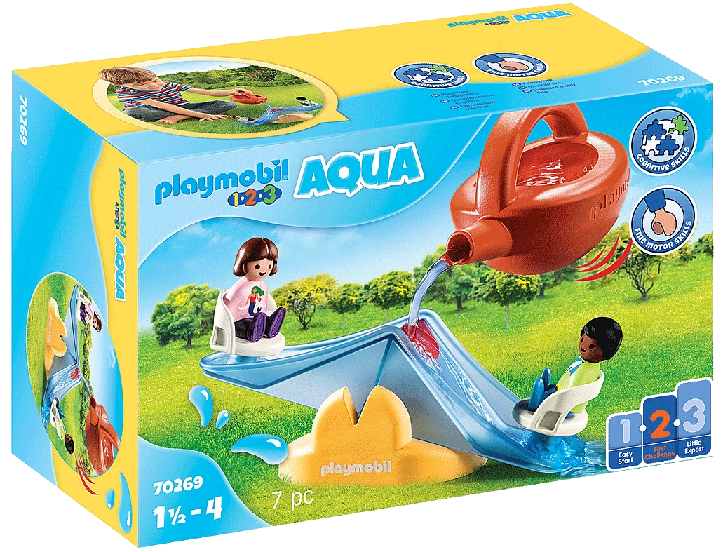 Playmobil 1 2 3 Water Seesaw With Watering Can