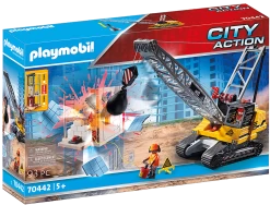Playmobil City Action - Cable Excavator With Building Section