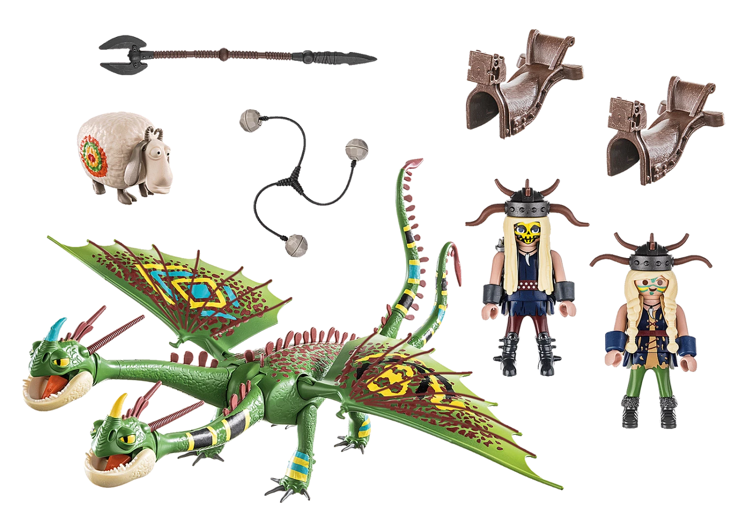 Playmobil Dragons: Ruffnut, Tuffnut, Barf, Belch - Image 2