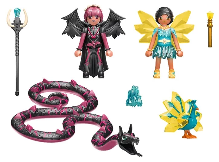 Playmobil Ayuma Crystal Fairy And Bat Fairy With Soul Animal - Image 2