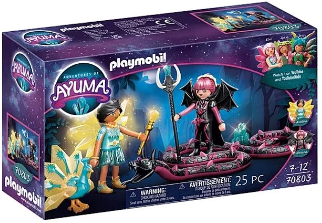 Playmobil Ayuma Crystal Fairy And Bat Fairy With Soul Animal