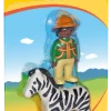 Playmobil 1.2.3. Ranger With Zebra