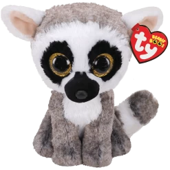 TY Linus - Grey And White Lemur - Beanie Boo