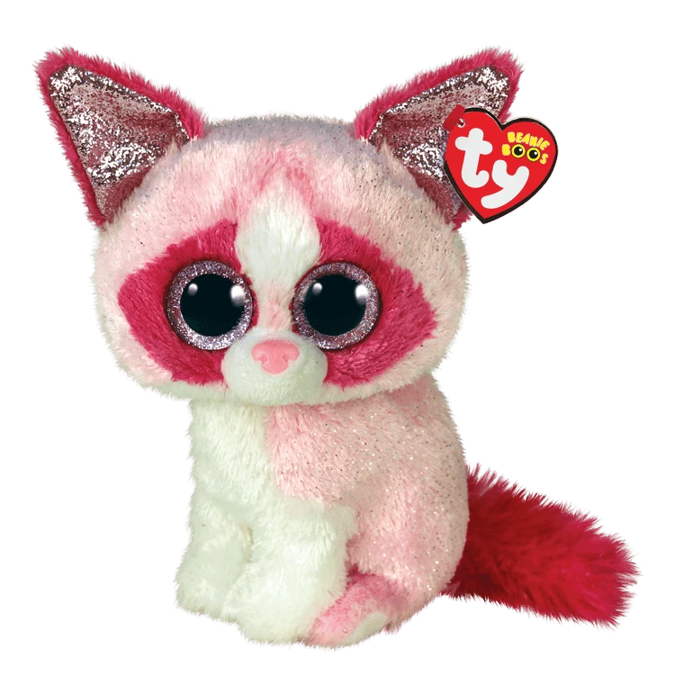 TY Mai - Pink Valentine Cat - Beanie Boo