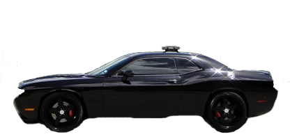 Acme 1/18 1970 Dodge Challenger SRT8 Blackout Chase Car - Image 2