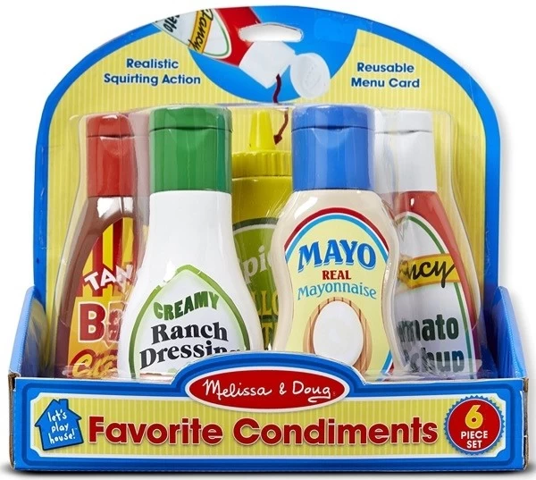 Melissa & Doug Favorite Condiments-Let's Play House Set